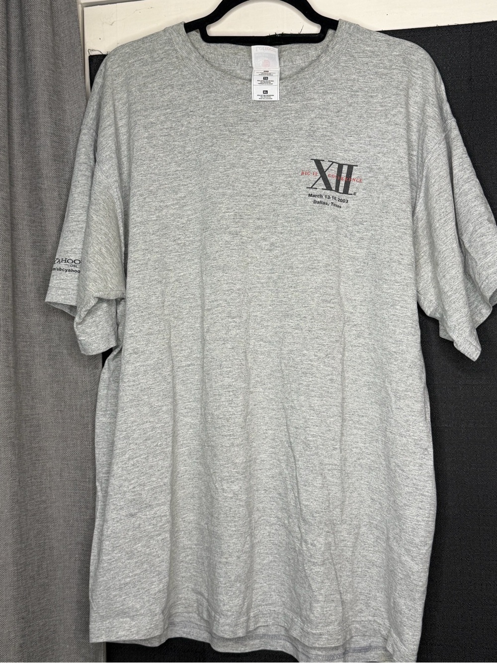 BIG 12 CONFERENCE Gray College Basketball Graphic Tee - Multiple Team Logos